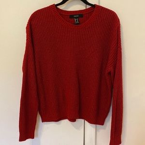 Forever 21 Red Crewneck Sweater
